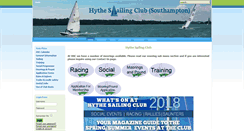 Desktop Screenshot of hythesailingclub.co.uk