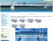 Tablet Screenshot of hythesailingclub.co.uk